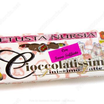 Cioccolata finissima al latte con farro soffiato Norcia